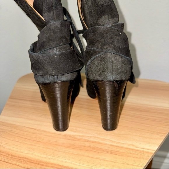 Ulla Johnson Black Aggie Embroidered Pattern Booties Boots Size 38/8 - Picture 7 of 10